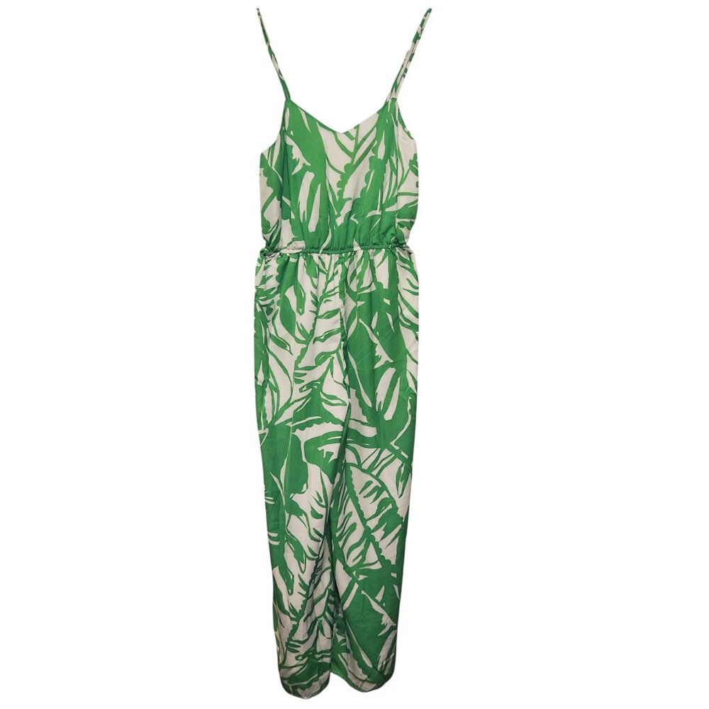 Lilly Pulitzer For Target Green White Boom Boom Jumpsuit Size Small